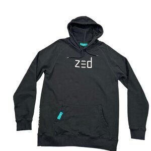 ZED Infinity Unisex Black Equine Horse Pullover Hoodie Size L